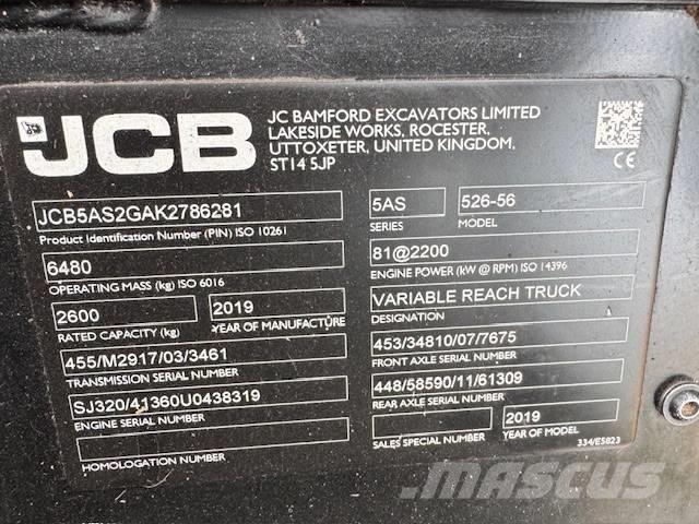 JCB 526-56 Agri Plus Teleskopiniai krautuvai žemės ūkiui