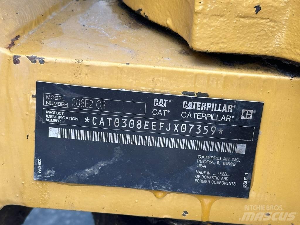 CAT 308 E 2 CR Vidutinės galios ekskavatoriai 7-12 t