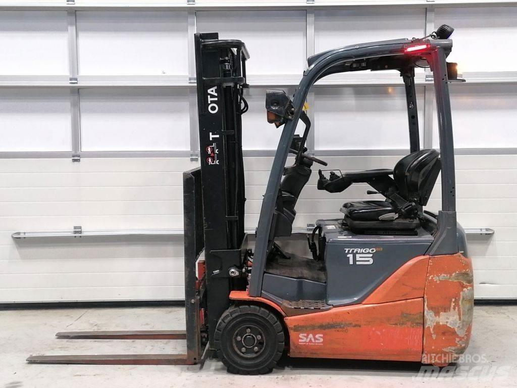 Toyota 8FBET15 Elektriniai šakiniai krautuvai