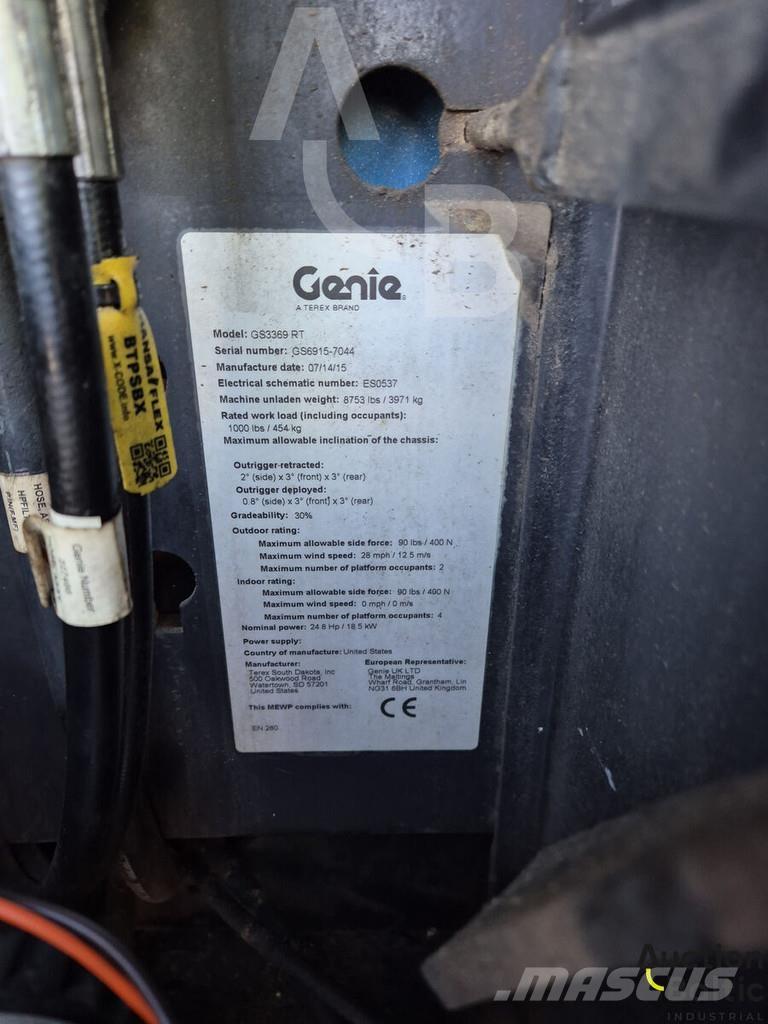 Genie GS 3369 RT Žirkliniai keltuvai