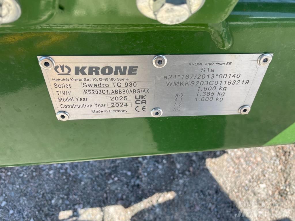 Krone TC 930 Plus Pradalges formuojantys padargai