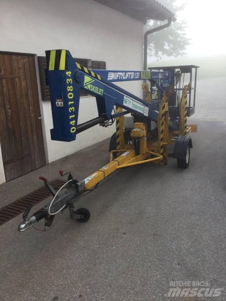 Niftylift 120HDE Ant priekabų montuojamos kėlimo platformos