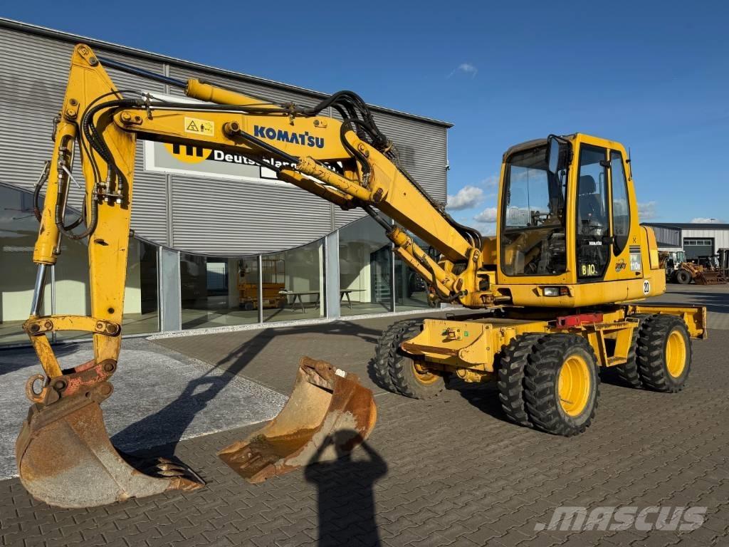 Komatsu PW 110 Ratiniai ekskavatoriai