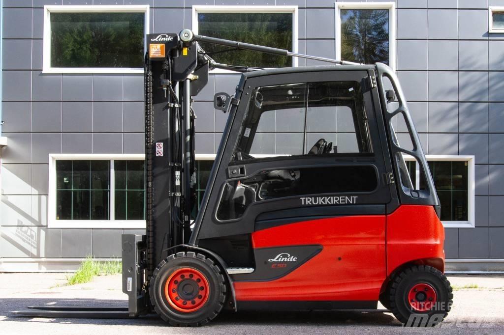 Linde E50HL-01 Elektriniai šakiniai krautuvai
