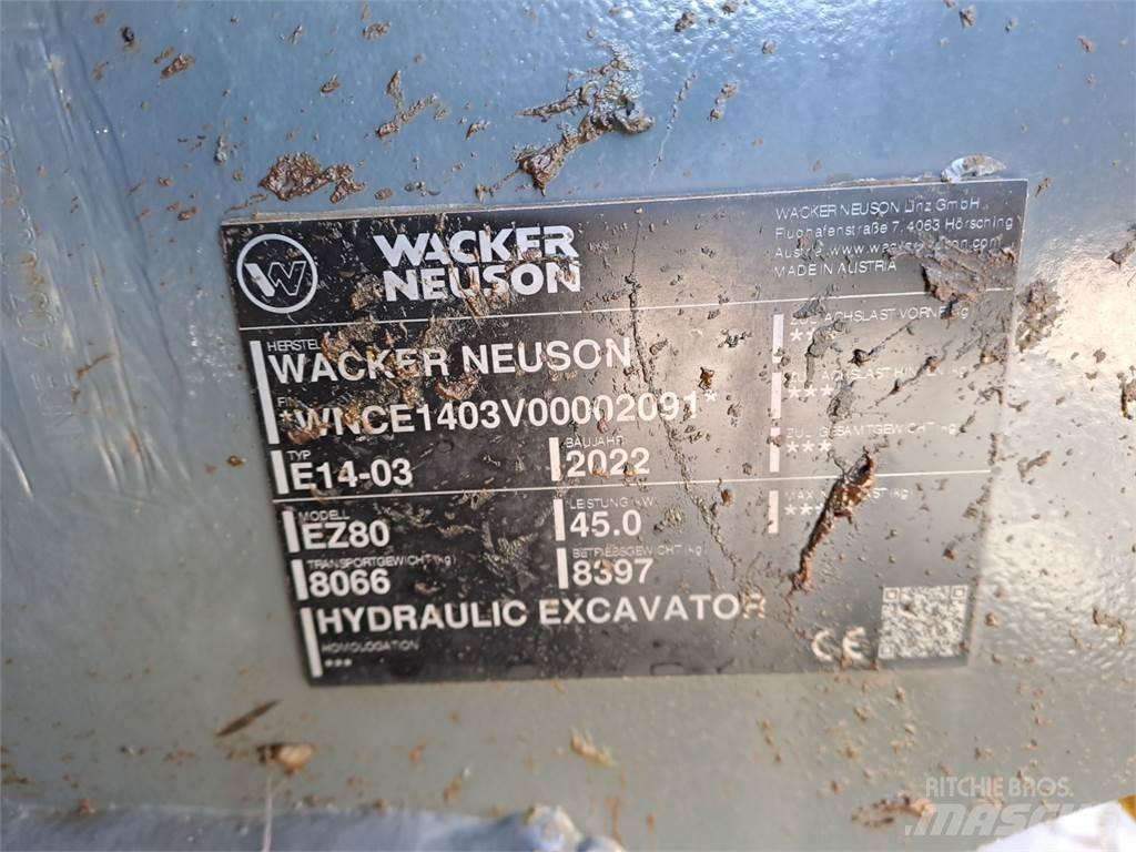 Wacker Neuson EZ80 Vikšriniai ekskavatoriai