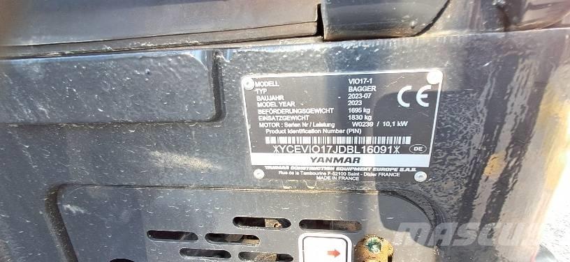 Yanmar Vio 17-1 Mini ekskavatoriai < 7 t