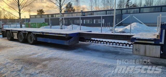 HRD Jumbo Bortinių sunkvežimių priekabos su nuleidžiamais bortais