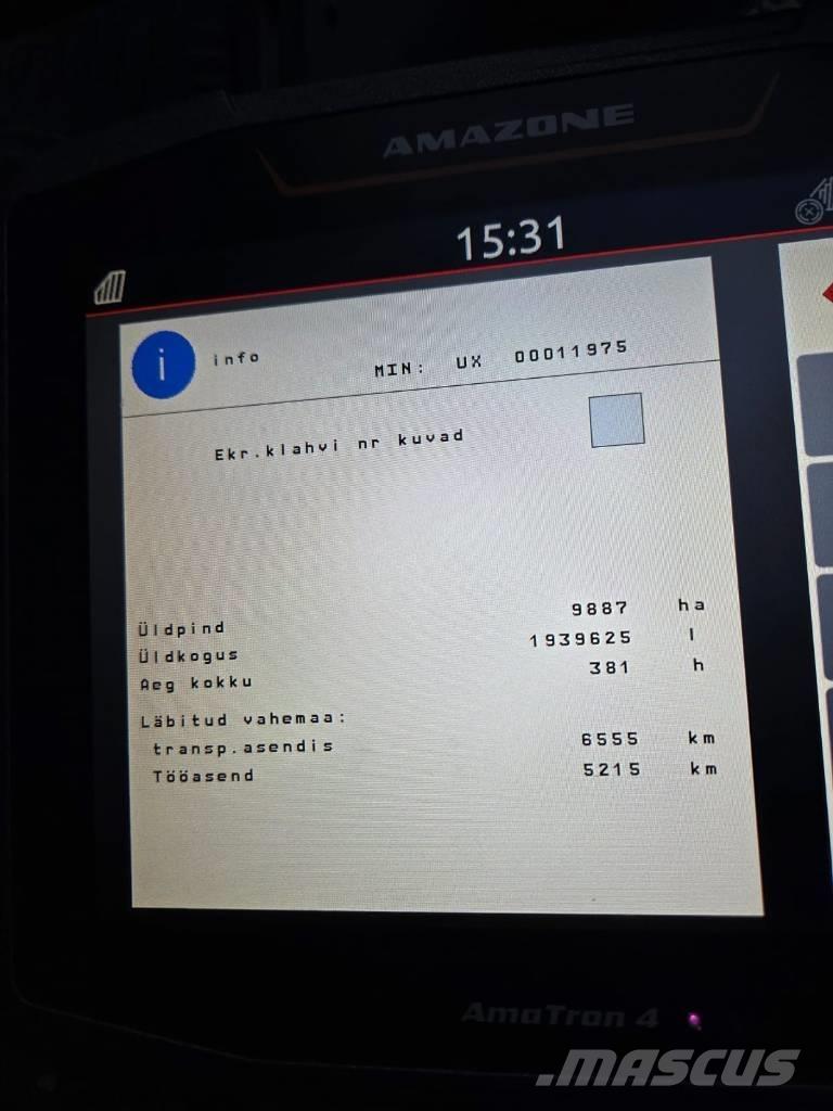 Amazone UX 4200 Prikabinami purkštuvai