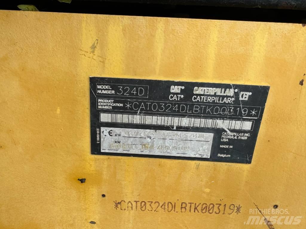CAT 324 D L Vikšriniai ekskavatoriai