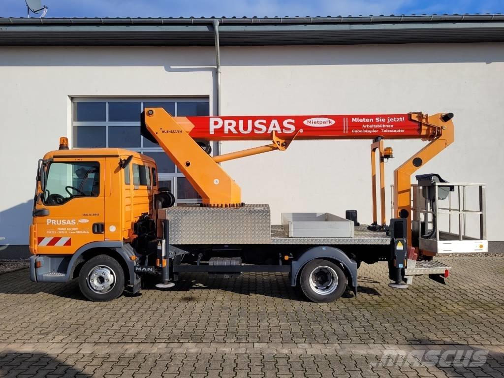 Ruthmann T220 / T 220 Ant vilkikų montuojamos kėlimo platformos