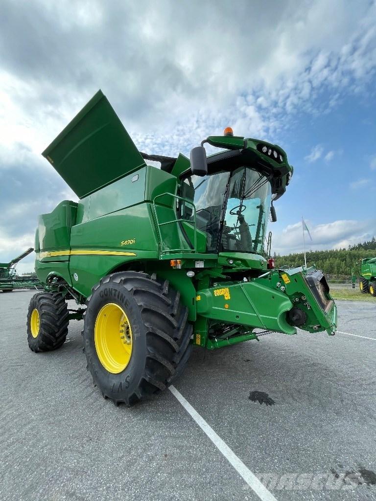 John Deere S 670 i Derliaus nuėmimo kombainai