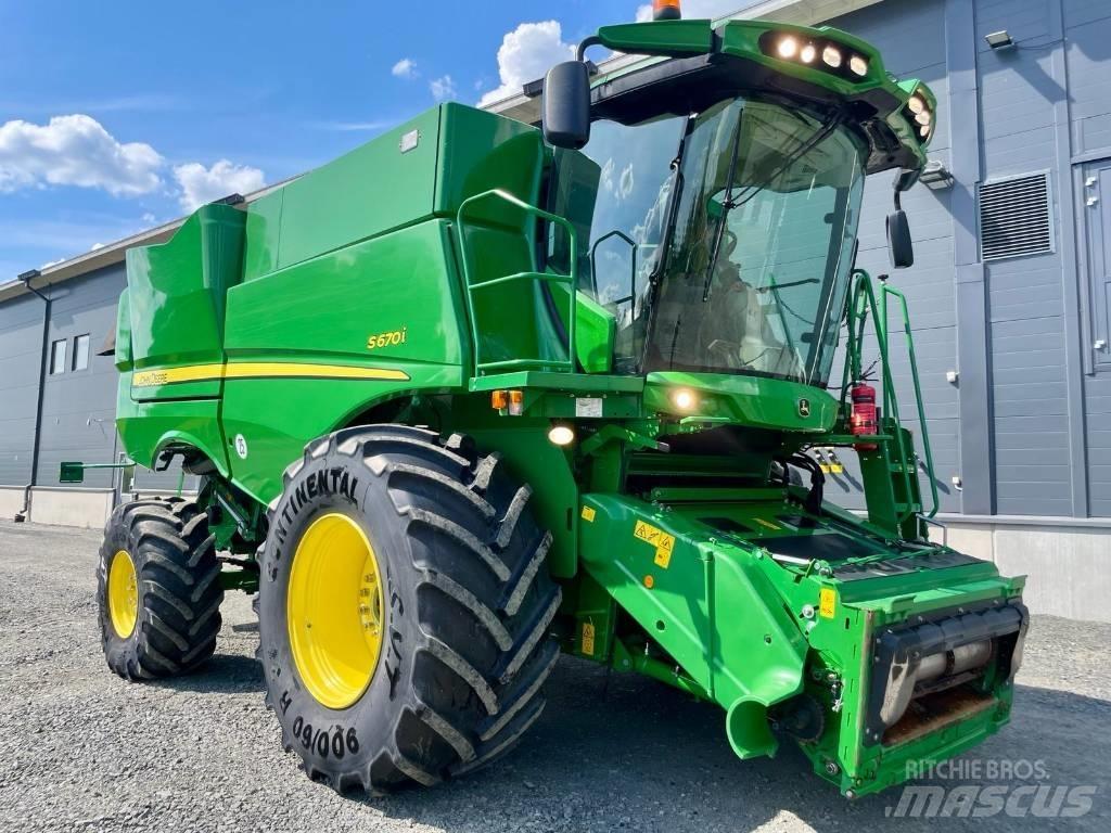 John Deere S 670 i Derliaus nuėmimo kombainai