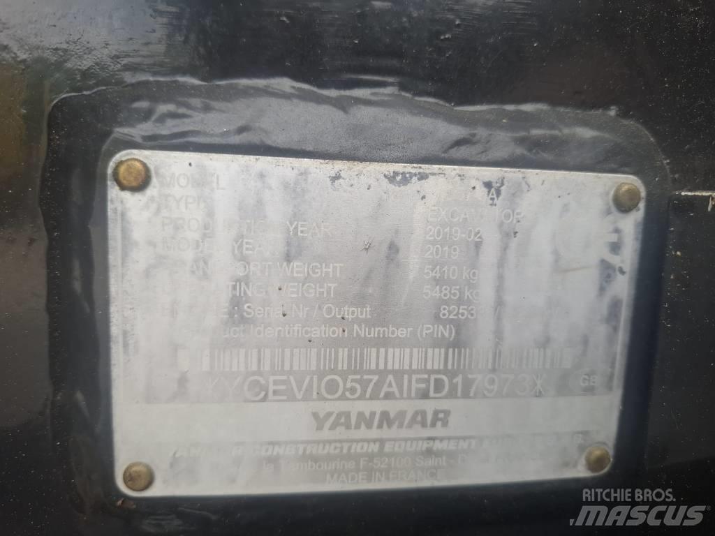 Yanmar Vio 57-6A Mini ekskavatoriai < 7 t