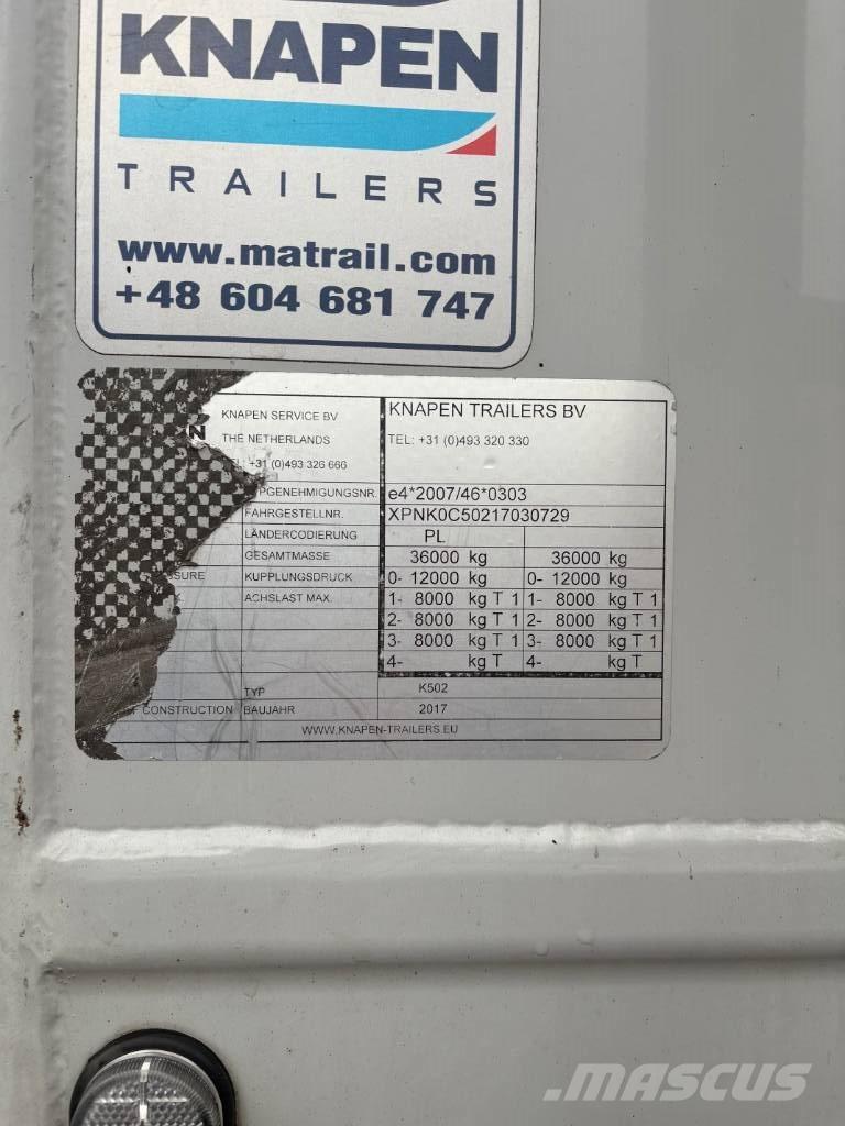 Knapen K 502 Puspriekabės skiedroms vežti