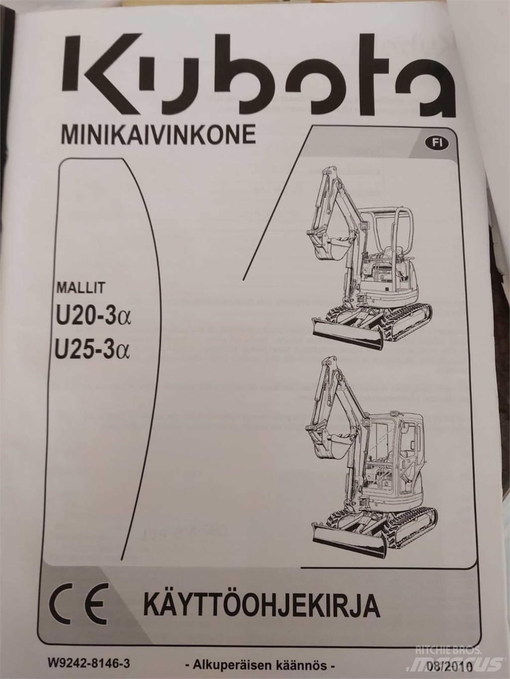 Kubota U25-3 Mini ekskavatoriai < 7 t