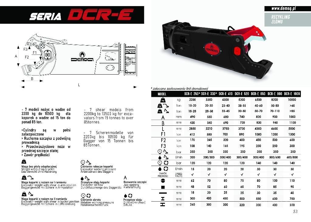  DEMOQ D-CR330E Rėžtuvai