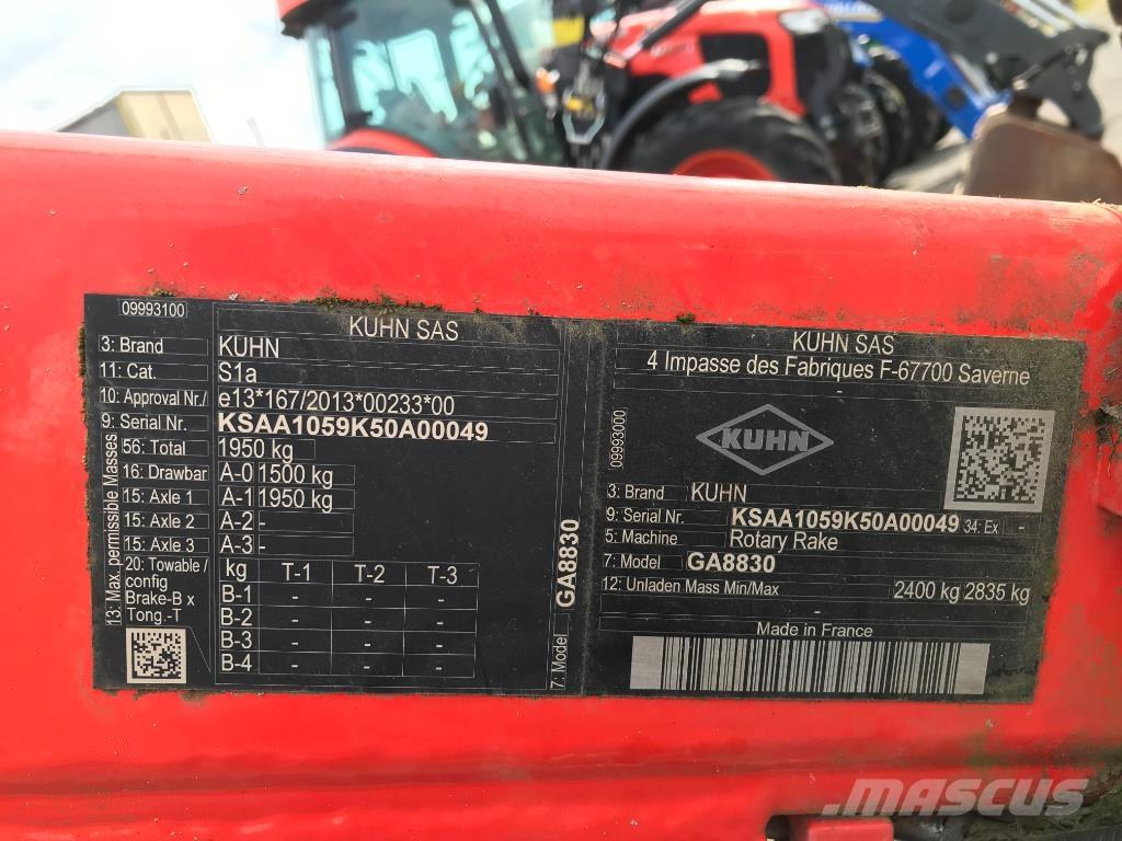 Kuhn GA 8830 Pradalges formuojantys padargai