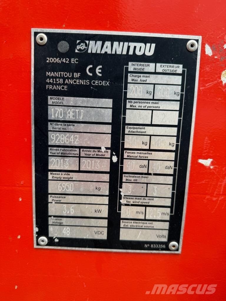 Manitou 170 AETJ Alkūniniai keltuvai