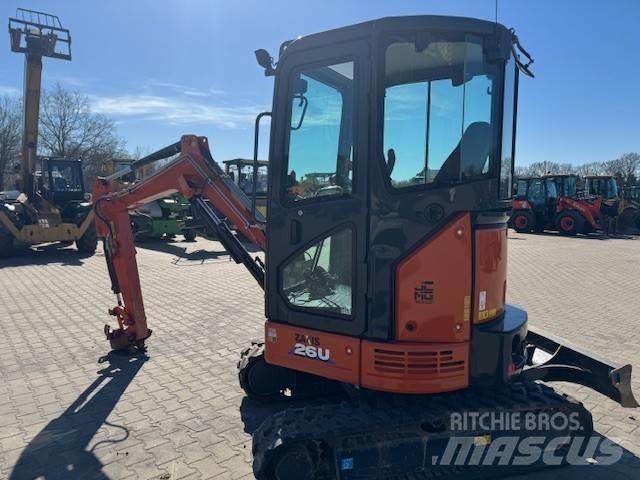 Hitachi ZX 26 Mini ekskavatoriai < 7 t