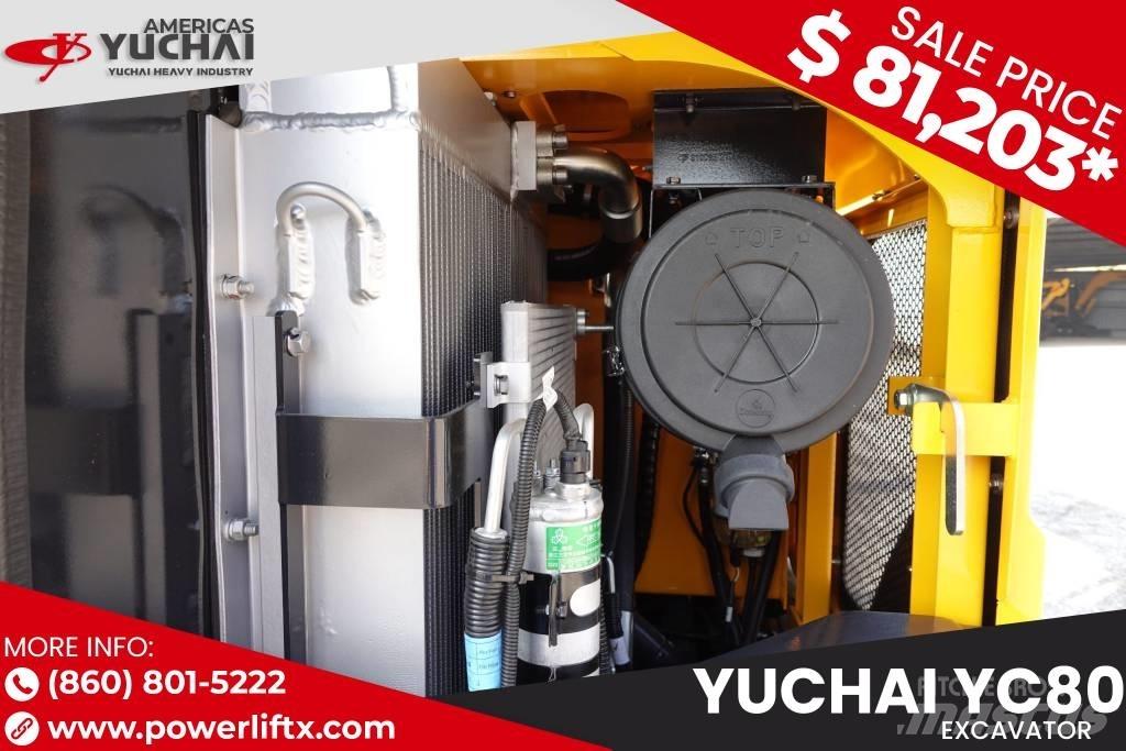 Yuchai YC80 Vikšriniai ekskavatoriai