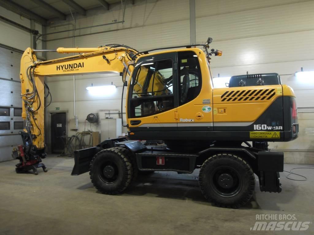 Hyundai R 160 W-9A Ratiniai ekskavatoriai