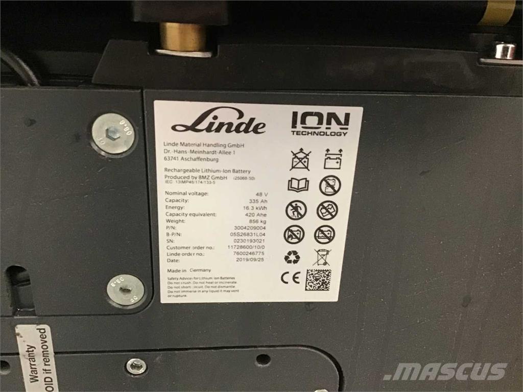 Linde E16 ION Elektriniai šakiniai krautuvai