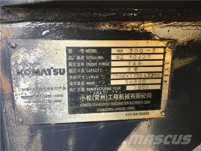Komatsu WA 380-3 Naudoti ratiniai krautuvai