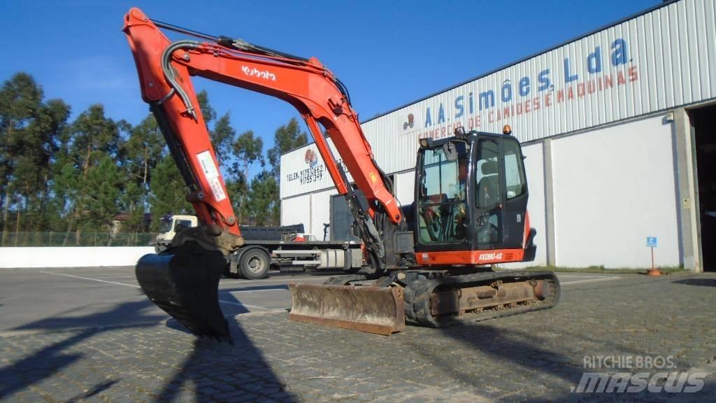 Kubota KX 080-4 Vidutinės galios ekskavatoriai 7-12 t