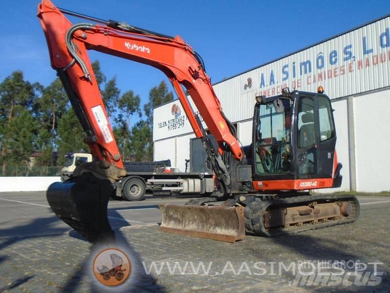 Kubota KX 080-4 Vidutinės galios ekskavatoriai 7-12 t