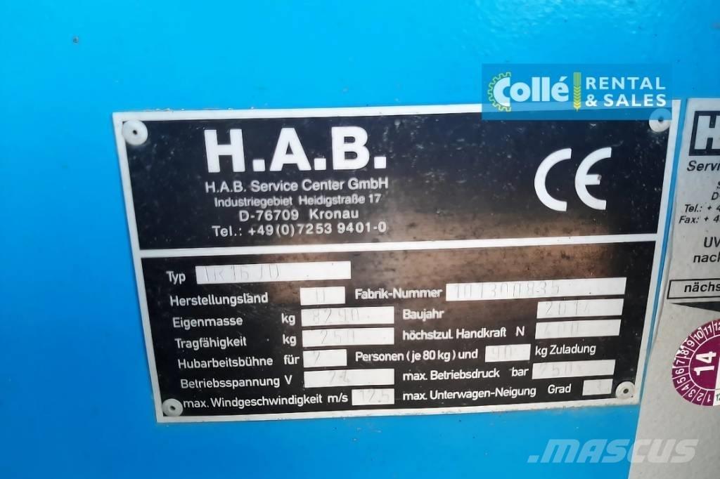 HAB TR16JD | 2014 Teleskopiniai keltuvai