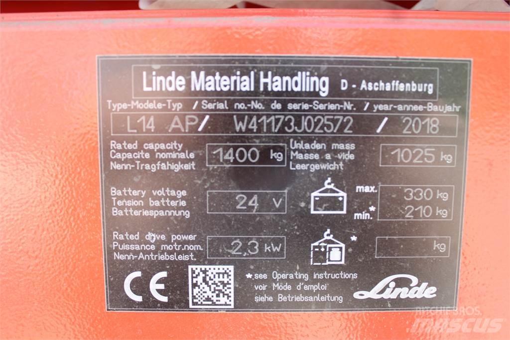 Linde L14APi Rankiniai vėžimėliai