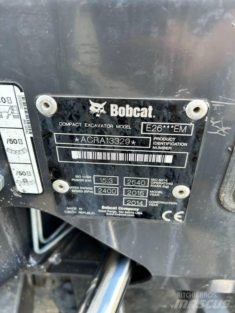 Bobcat E 26 Mini ekskavatoriai < 7 t