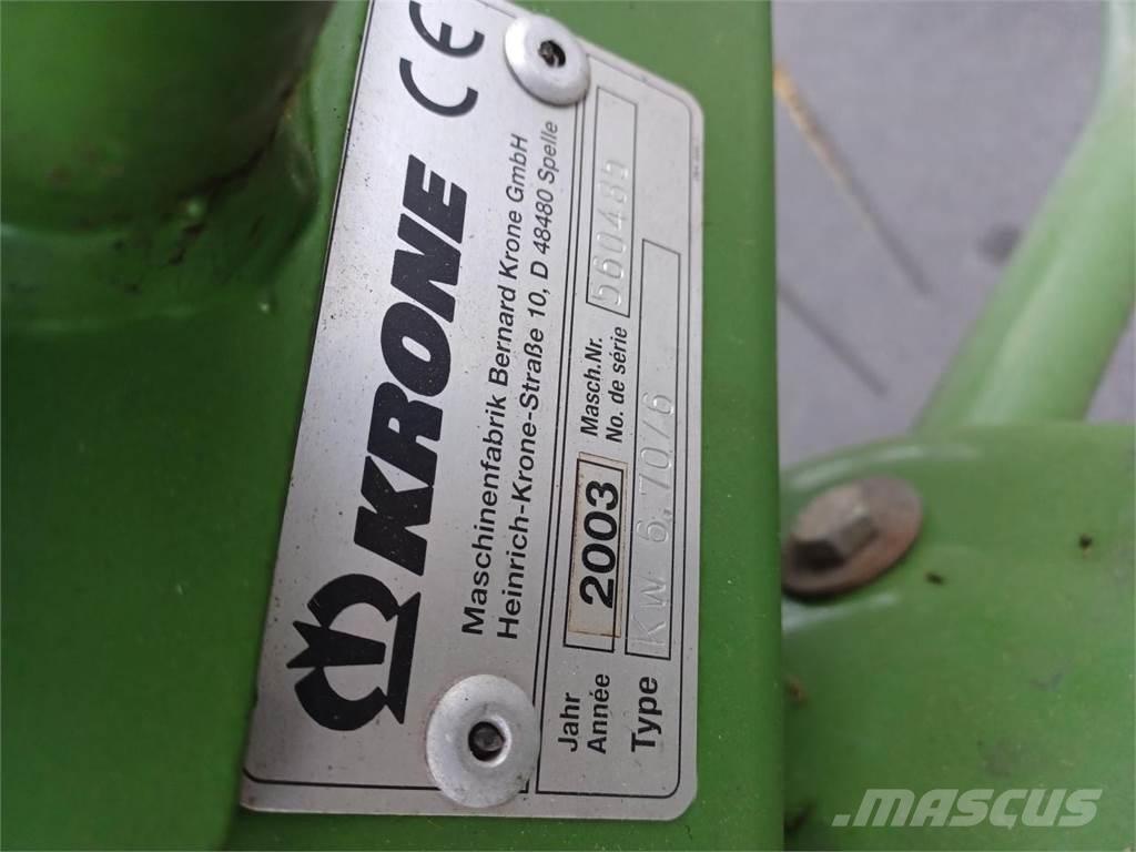 Krone KW 6.70/6 Šieno grėbliai ir vartytuvai
