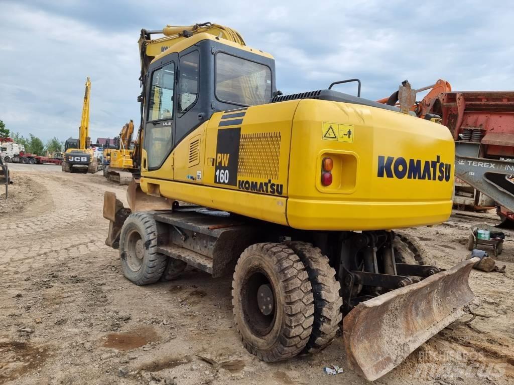 Komatsu PW 160-7 Ratiniai ekskavatoriai