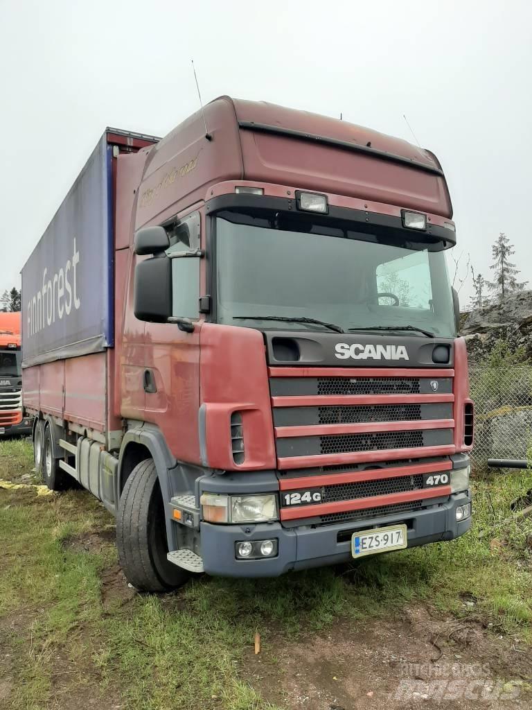Scania R 124 Priekabos su tentu
