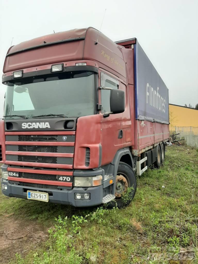 Scania R 124 Priekabos su tentu
