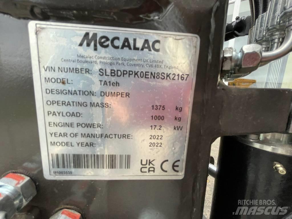 Mecalac TA1EH Statybiniai savivarčiai sunkvežimiai