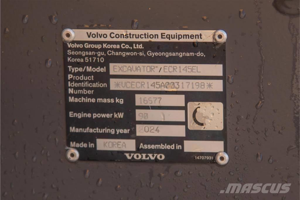 Volvo ECR 145 E Vikšriniai ekskavatoriai