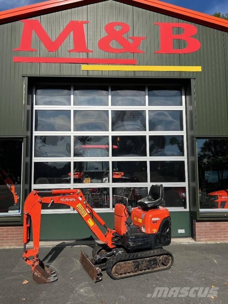 Kubota K 008-3 Mini ekskavatoriai < 7 t