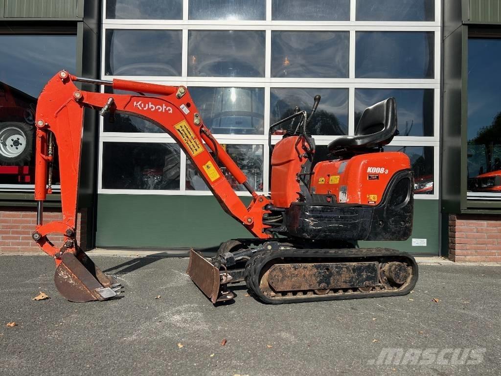 Kubota K 008-3 Mini ekskavatoriai < 7 t