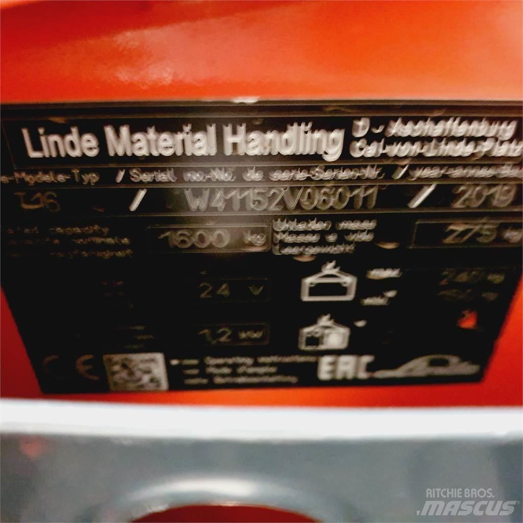 Linde T16 Li-Ion Mažų aukščių keltuvai