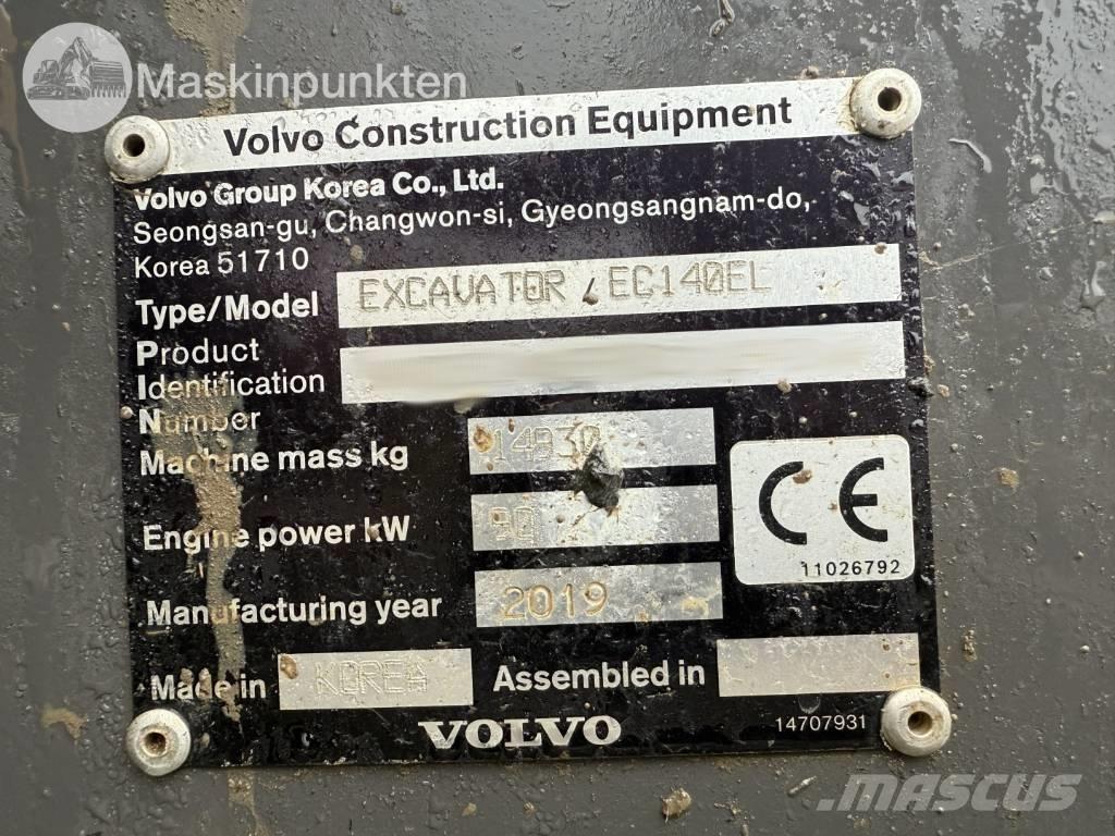 Volvo EC 140 EL Vikšriniai ekskavatoriai