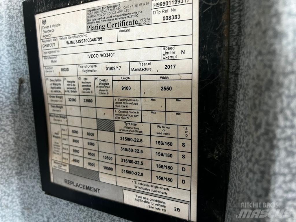 Iveco TREKKER 410 Savivarčių priekabų vilkikai