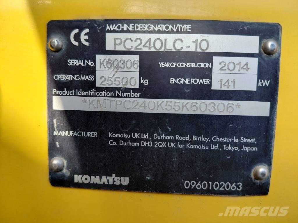 Komatsu PC 240 LC-10 Vikšriniai ekskavatoriai