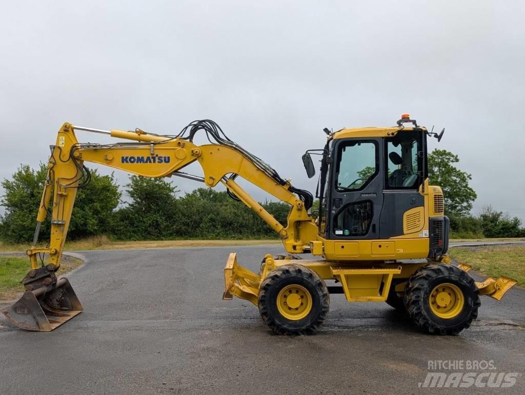 Komatsu PW 98 MR-8 Ratiniai ekskavatoriai