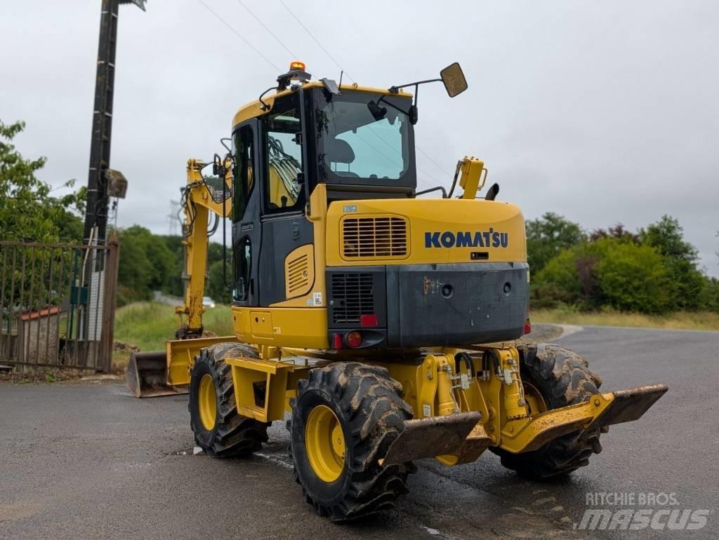 Komatsu PW 98 MR-8 Ratiniai ekskavatoriai
