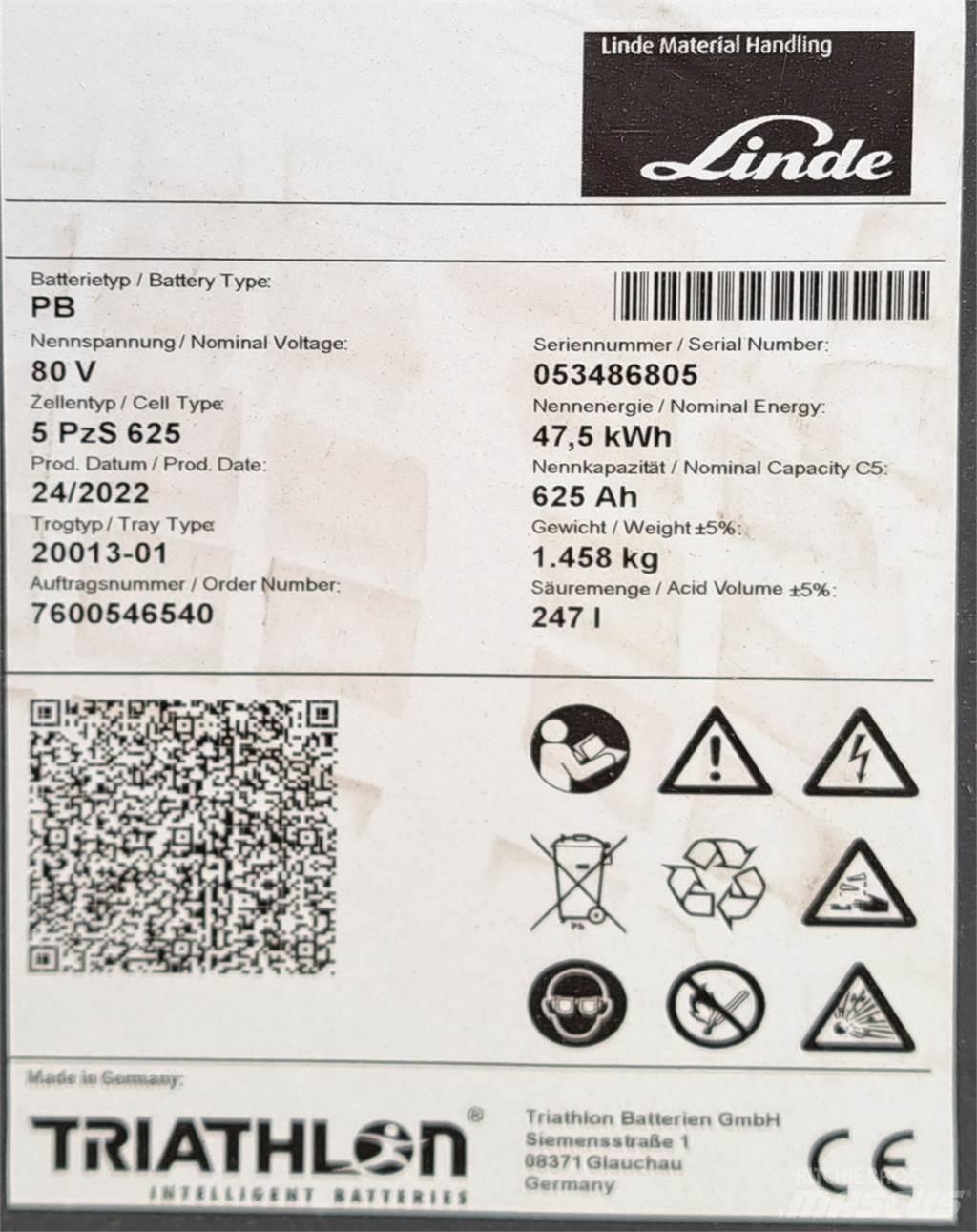 Linde E35L Elektriniai šakiniai krautuvai