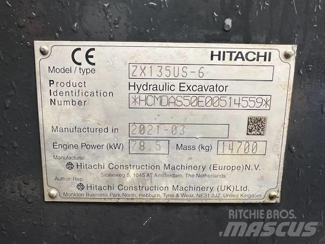 Hitachi ZX 135 US-6 Vikšriniai ekskavatoriai