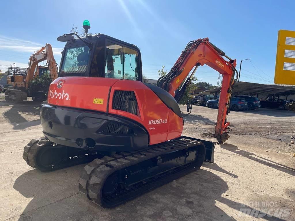 Kubota KX 080-4 Vidutinės galios ekskavatoriai 7-12 t