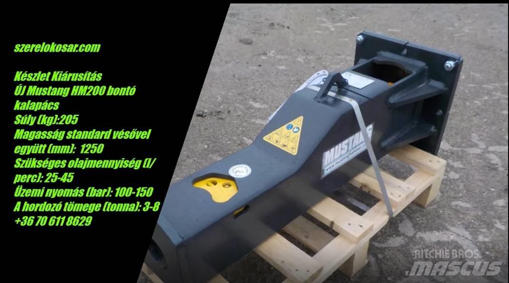 Hammer mustang hm200 Hidrauliniai kūjai / Trupintuvai